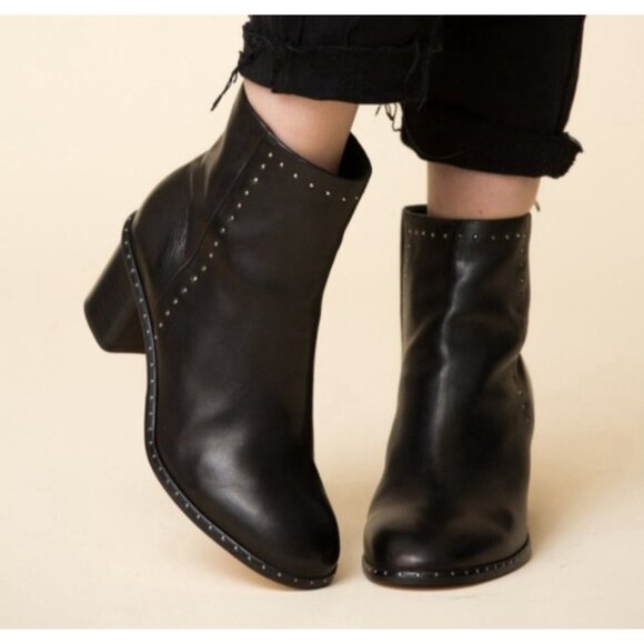 Rag & Bone Willow Stud Leather Boots In Black Size EU 41/US 11 - Picture 14 of 16